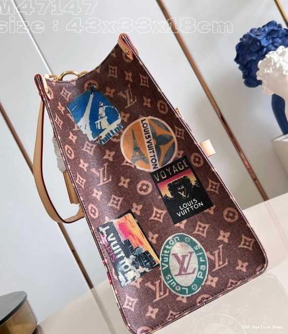 Aaa replica ru VUITTON LOUIS BAG-43*33*18.5cm Voyage ONTHEGO TOTE 0816